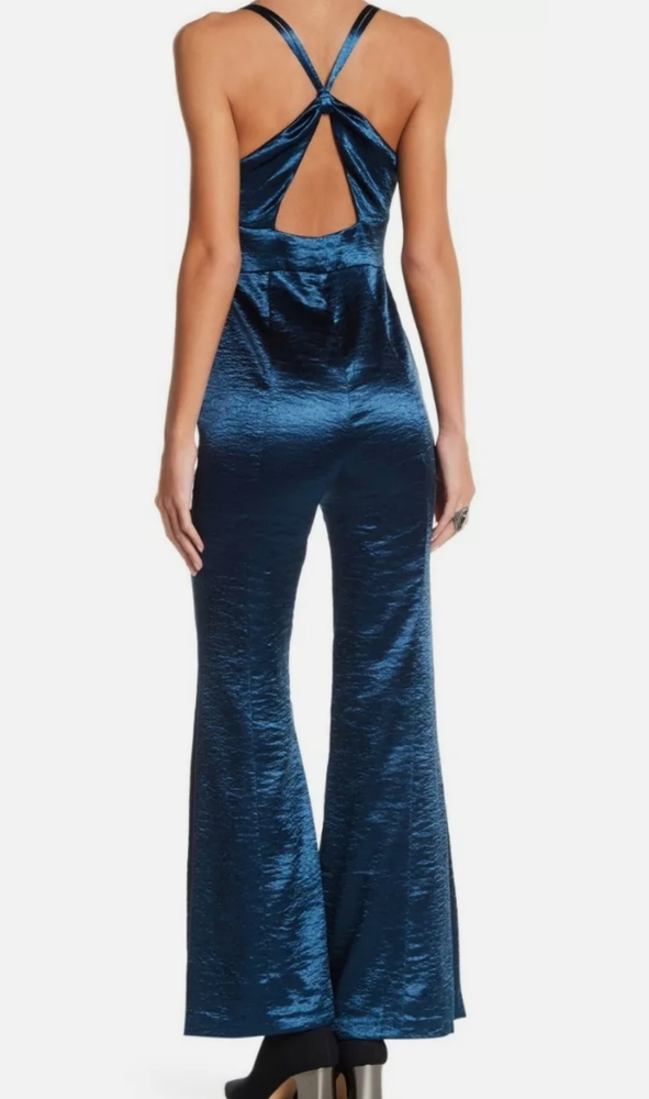 🎉HP 9/27🎊 Free People Emerald Bell Bottom Jumpsuit - 4 -**1 Left!!*** - Picture 3 of 16